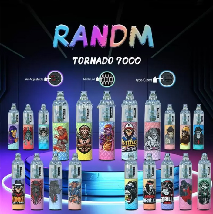 vapesocialcircle.com RandM Tornado 7K(7000) Puffs 14ml E-liquid 850mAh Battery 2% 5% Nicotine Rechargeable (type-C) Disposable Vape