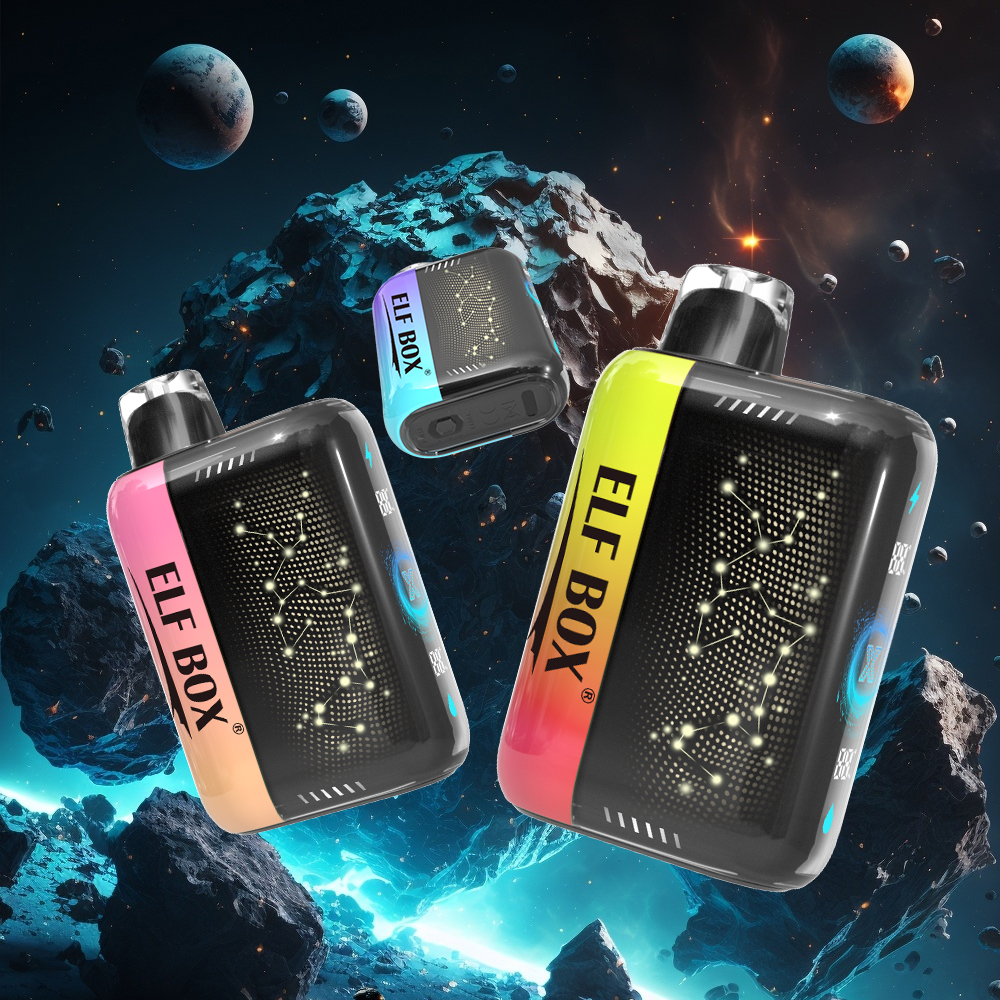 vapesocialcircle.com ELF BOX PULSE X 25k (25000) Puffs 3D Curved Screen 18ml E-liquid Beautiful Disposable Vape