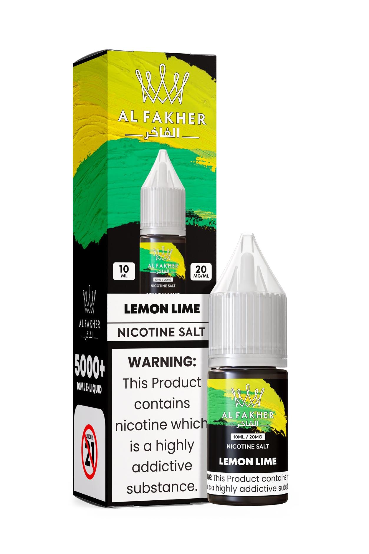 vapesocialcircle.com Lemon Lime 20MG Strengths 10ML 5000+ Nic Salt E-LIQUIDS by Al Fakher