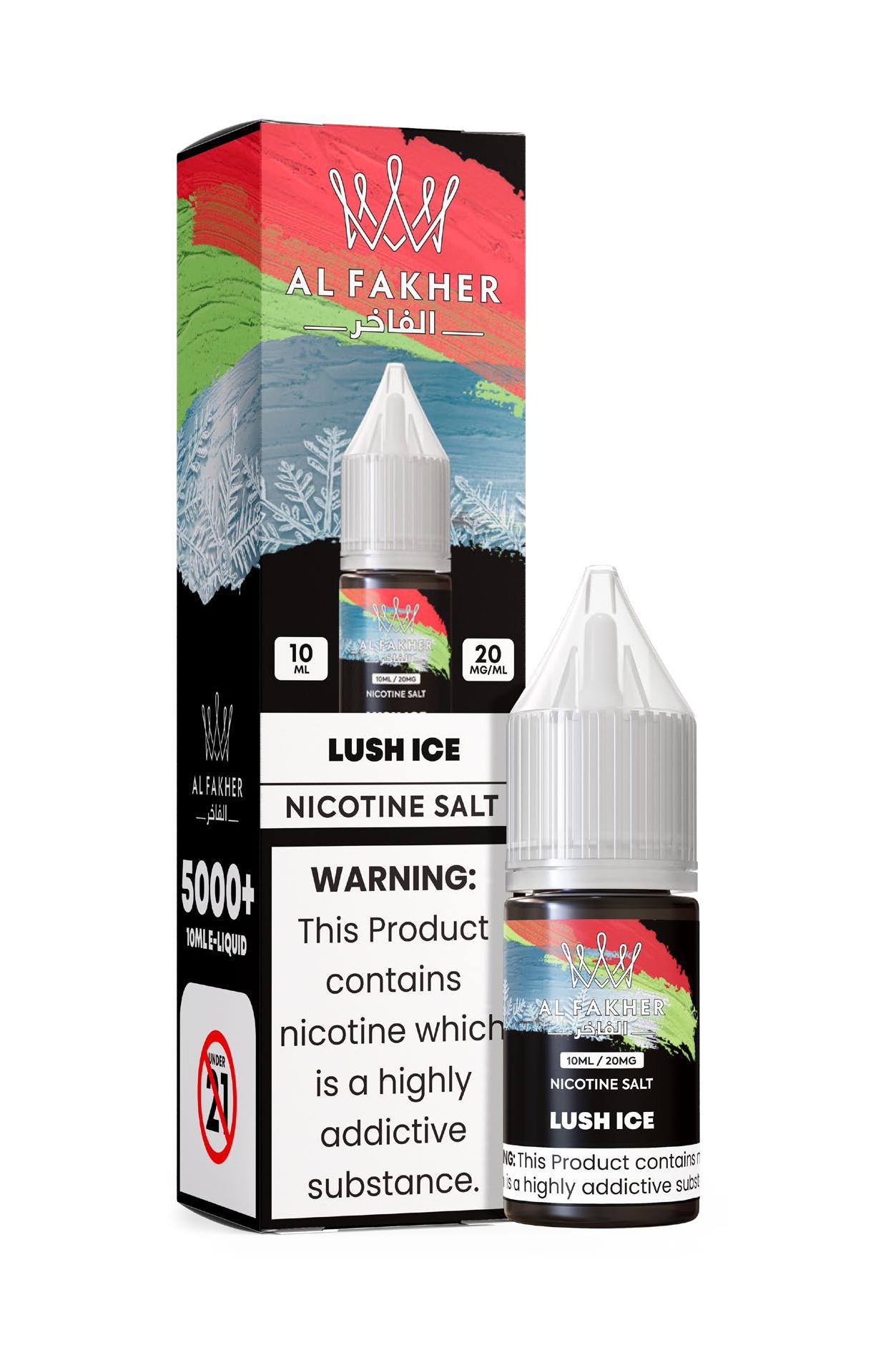 vapesocialcircle.com Lush Ice 20MG Strengths 10ML 5000+ Nic Salt E-LIQUIDS by Al Fakher