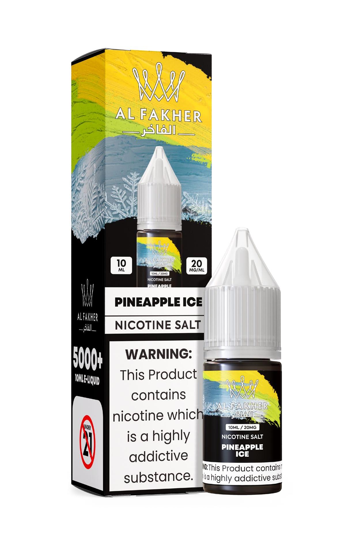 vapesocialcircle.com Pineapple Ice 20MG Strengths 10ML 5000+ Nic Salt E-LIQUIDS by Al Fakher