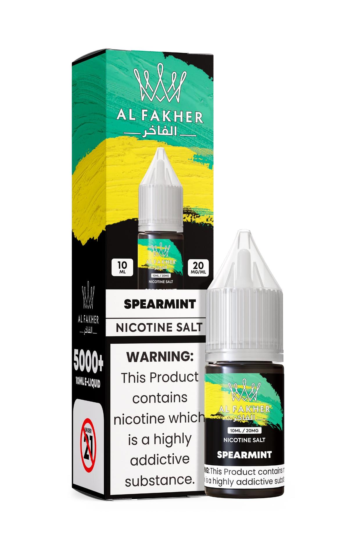 vapesocialcircle.com Spearmint 20MG Strengths 10ML 5000+ Nic Salt E-LIQUIDS by Al Fakher