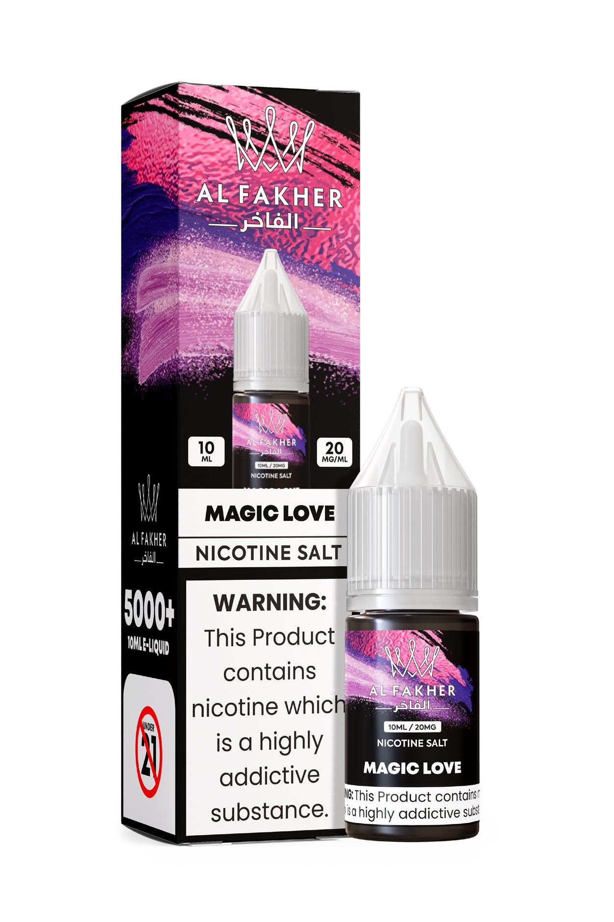 vapesocialcircle.com MAGIC LOVE 20MG Strengths 10ML Bottles 5000+ Nic Salt E-LIQUIDS by Al Fakher